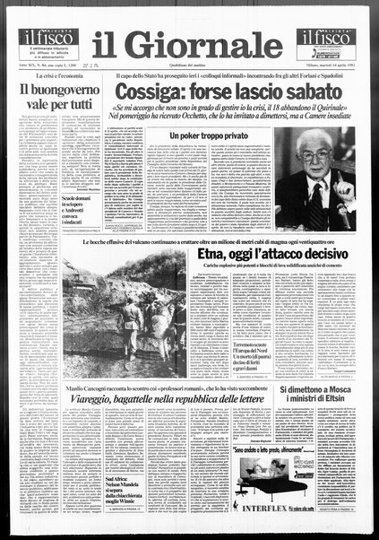 Il giornale : quotidiano del mattino